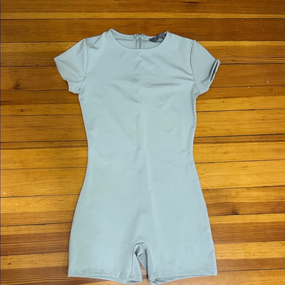 Primark Soft Blue Short Sleeve Romper